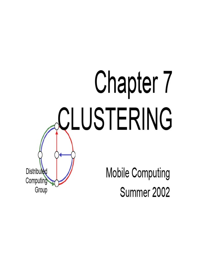 Chapter 7 Clustering Original | PDF | Distributed Computing | Vertex ...