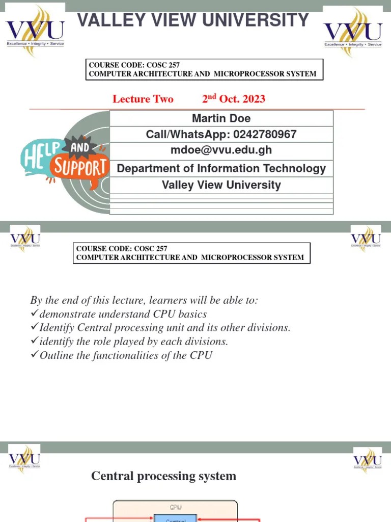 Computer - Archito - Lecture 2 | PDF | Central Processing Unit | Input ...