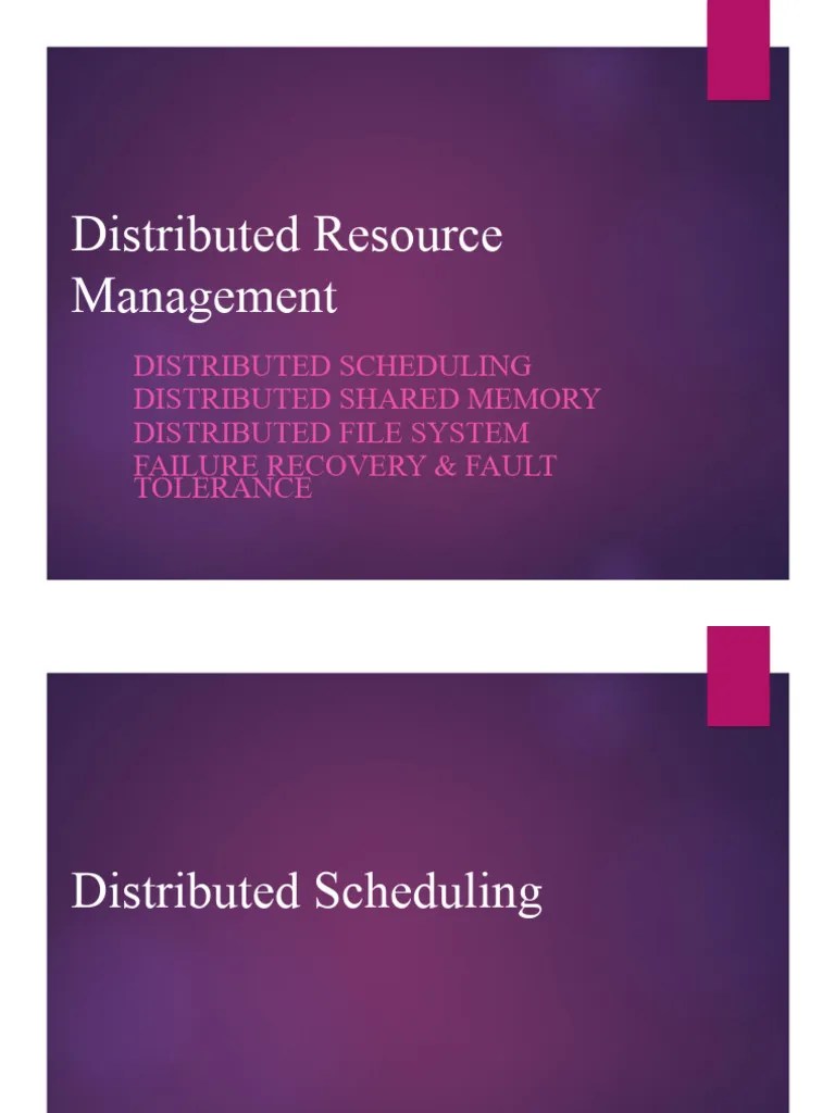 Distributed Scheduling | PDF | Load Balancing (Computing) | Scheduling ...