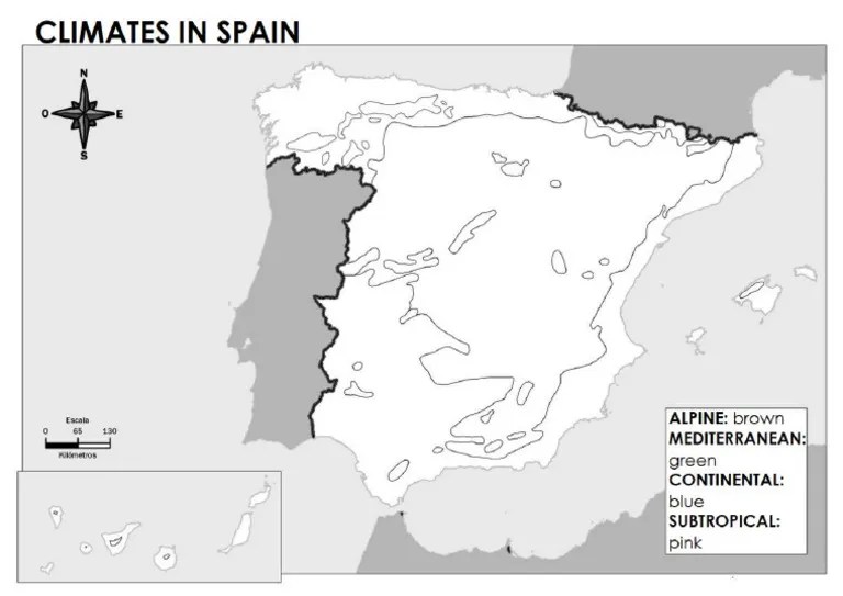 Climates In Spain Map | PDF