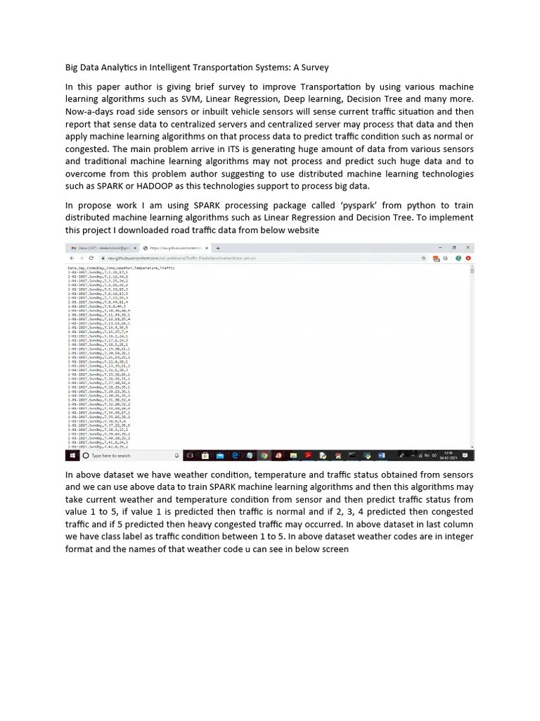 Big Data Analytics In Intelligent Transportation Systems A Survey | Download Free PDF | Class ...