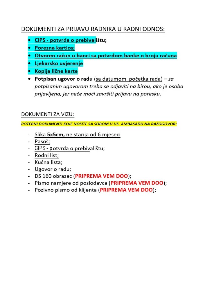 Prijava Prebivali Ta 2024 Spisak Potrebnih Dokumenata Za Prijavu - Best Landscape Arts in 8K