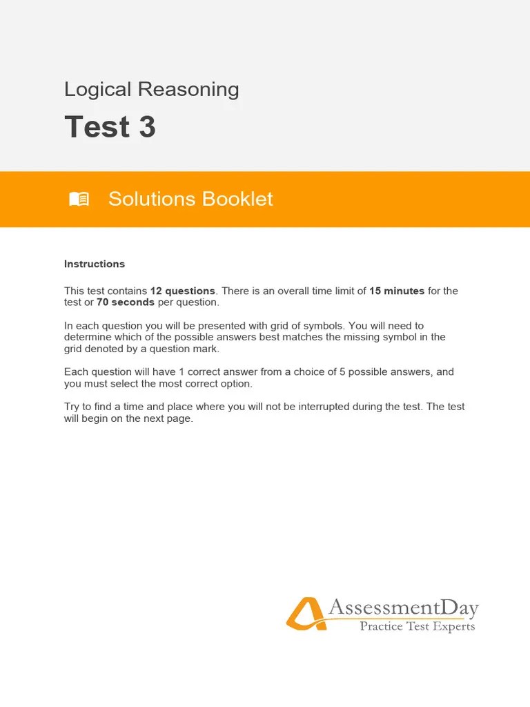 Logicalreasoningtest3 Solutions Pdf Mathematics Geometry
