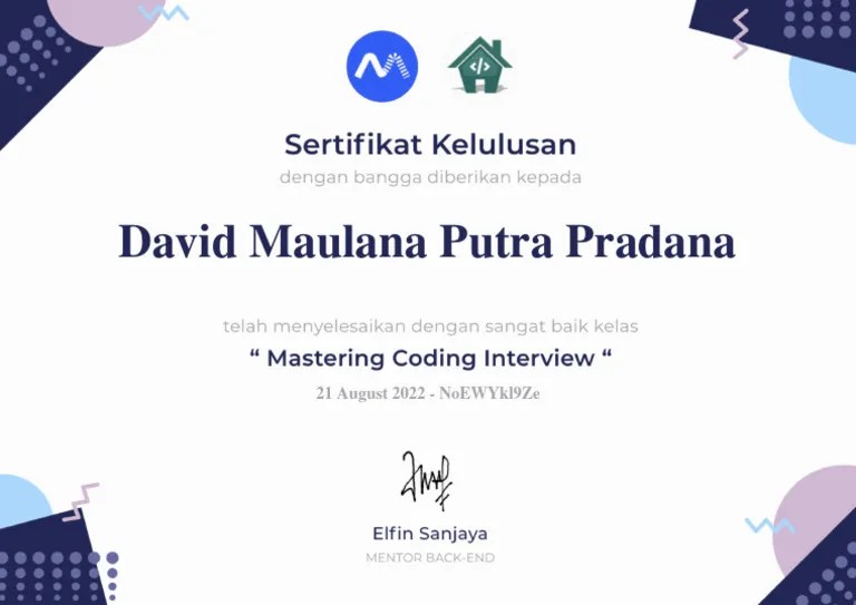Mastering Coding Interview David Maulana Putra Pradana | PDF