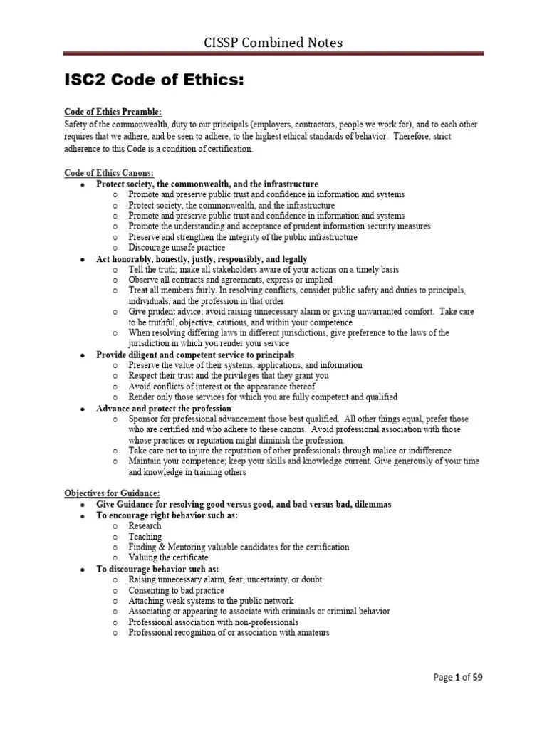 CISSP Combined Notes - All Domains | Download Free PDF | Cryptography | Key (Cryptography)