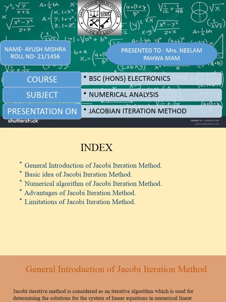 Numerical Methods PPT AYUSH MISHRA | PDF | Numerical Analysis | Applied ...