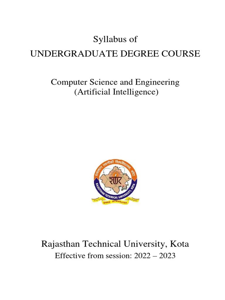 Syllabus 3rd Year CSE (AI) V & VI Sem. | PDF