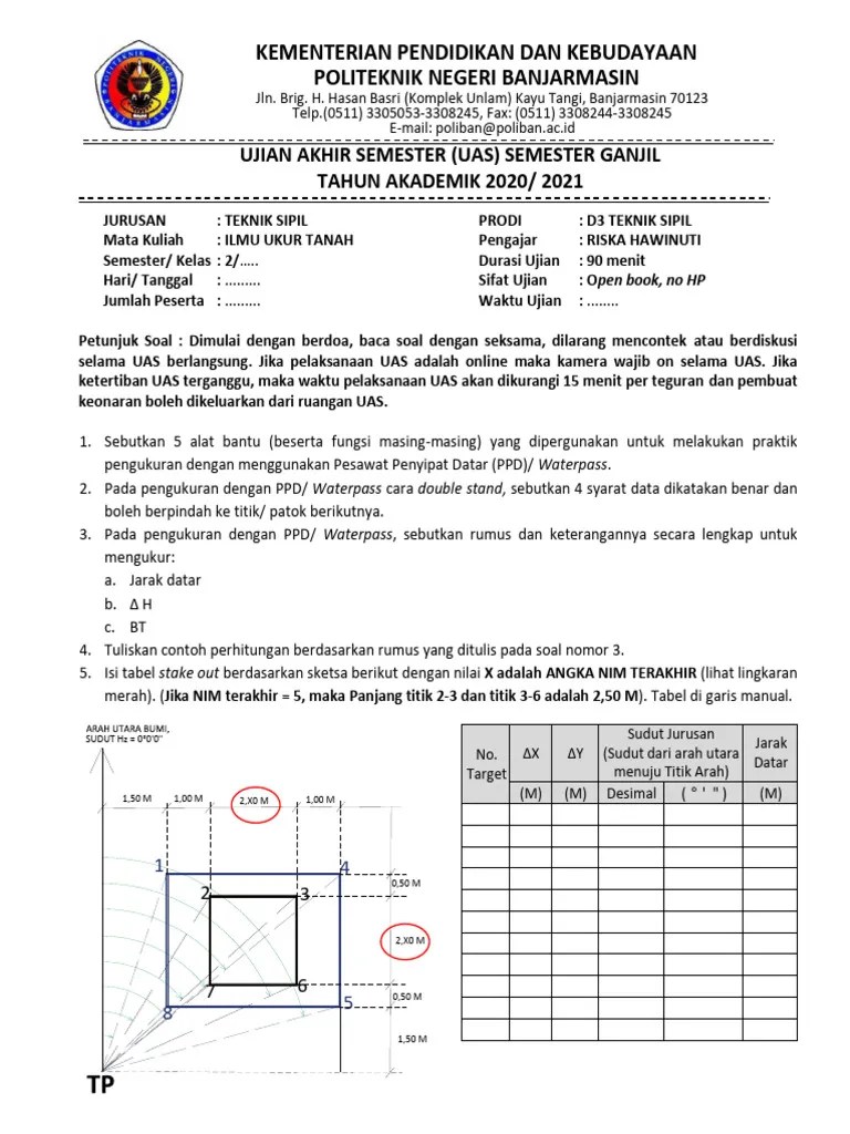12) Rev.1 - Uas Sem 2 - Feb - 2021 | PDF