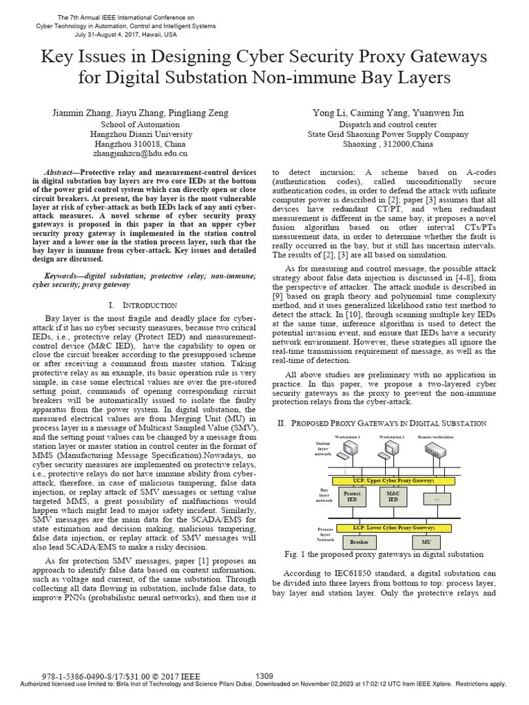 Key Issues In Designing Cyber Security Proxy Gateways For Digital ...