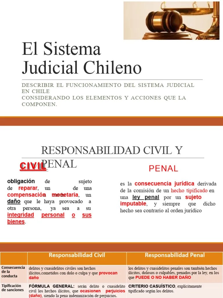 El Sistema Judicial Chileno | PDF | Ley Pública | Ley Común