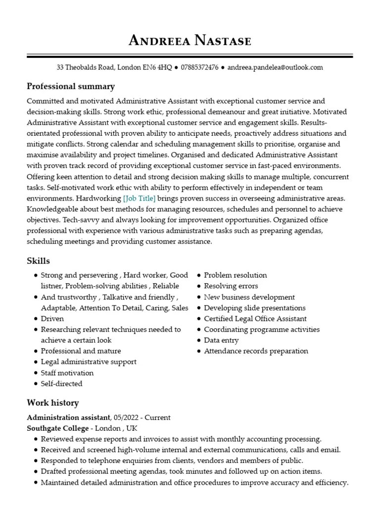 Andreea Nastase CV 3 UWL2 | PDF | Decision Making | Attention