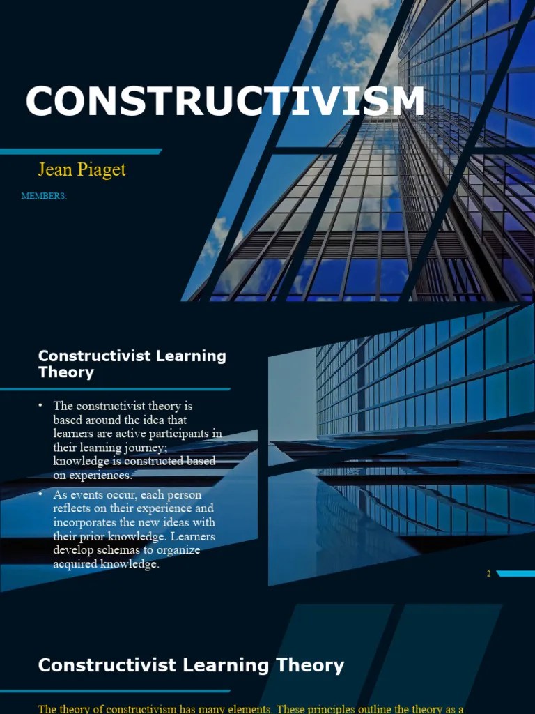 Group 3 Constructivism | PDF | Constructivism (Philosophy Of Education) | Learning Theory ...