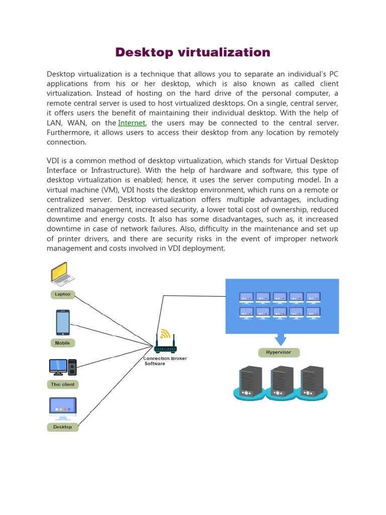 Desktop Virtualization | PDF | Desktop Virtualization | Virtualization