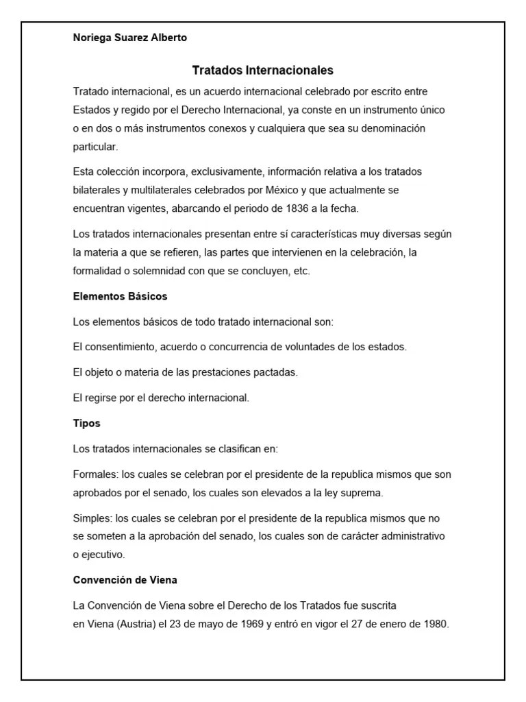 Tratados Internacionales | PDF | Tratado | Justicia
