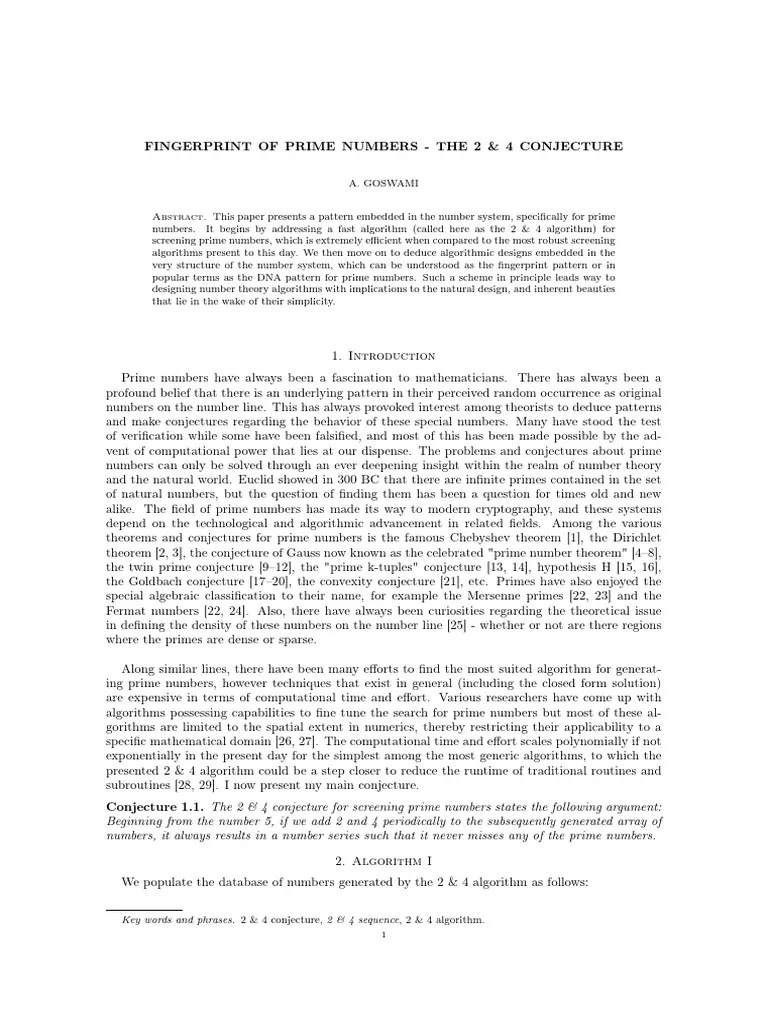 Prime numbers