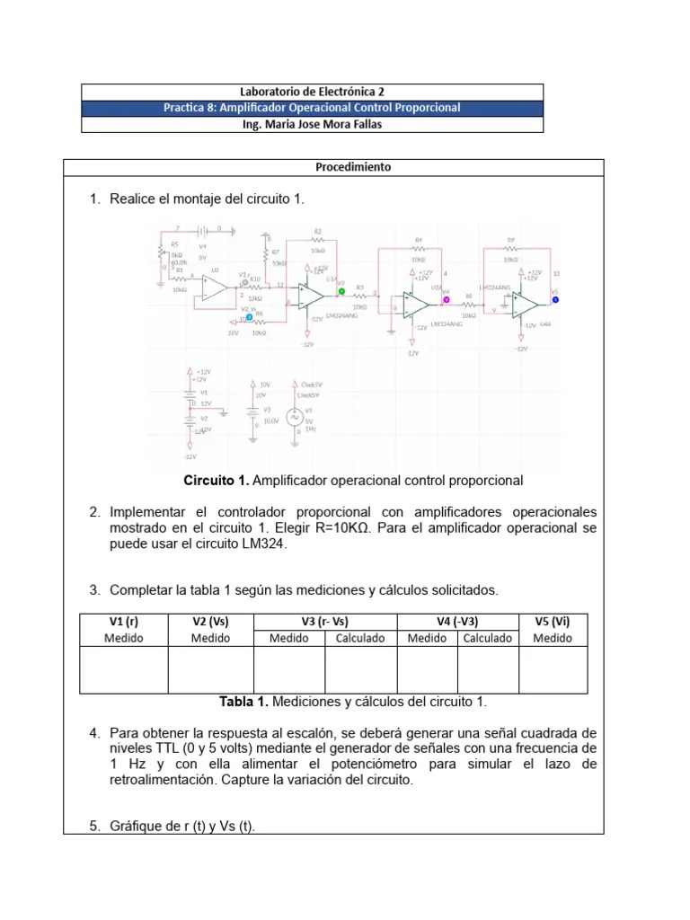 Laboratiorio De Electronica 2 Practica 8 Pdf