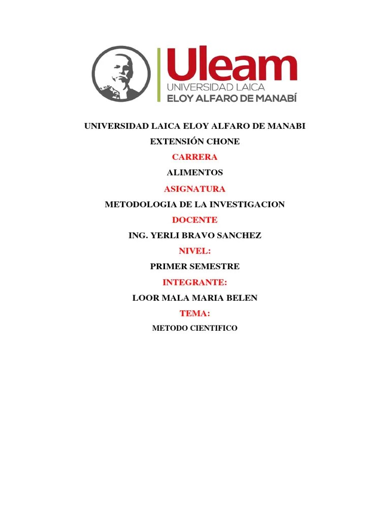 Metodo Cientifico | Descargar Gratis PDF | Método Científico | Hipótesis