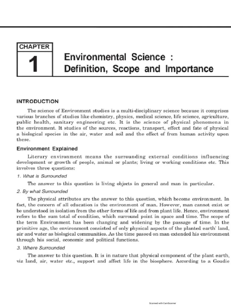 Environmental Studies | PDF