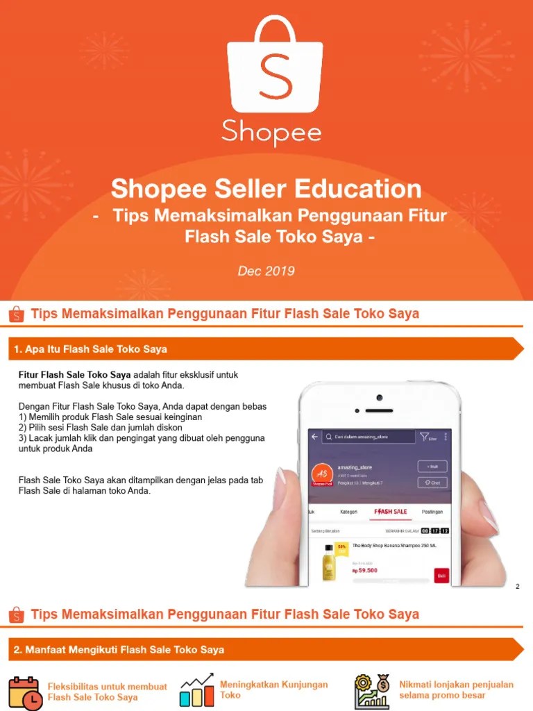 Tips Memaksimalkan Penggunaan Fitur Flash Sale Toko Saya | PDF
