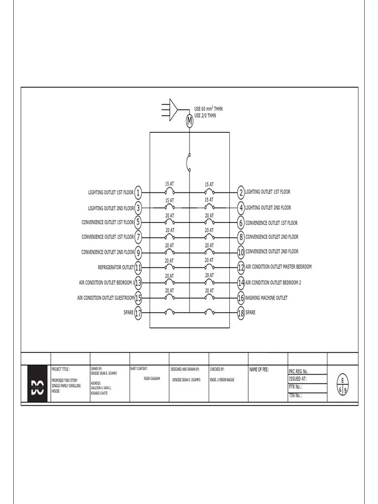 Riser Diagram | PDF | Building Automation | Home Appliance