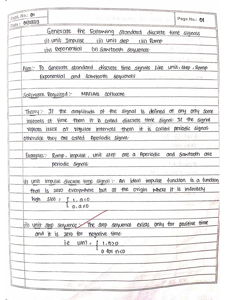 DSP Lab Manual | PDF