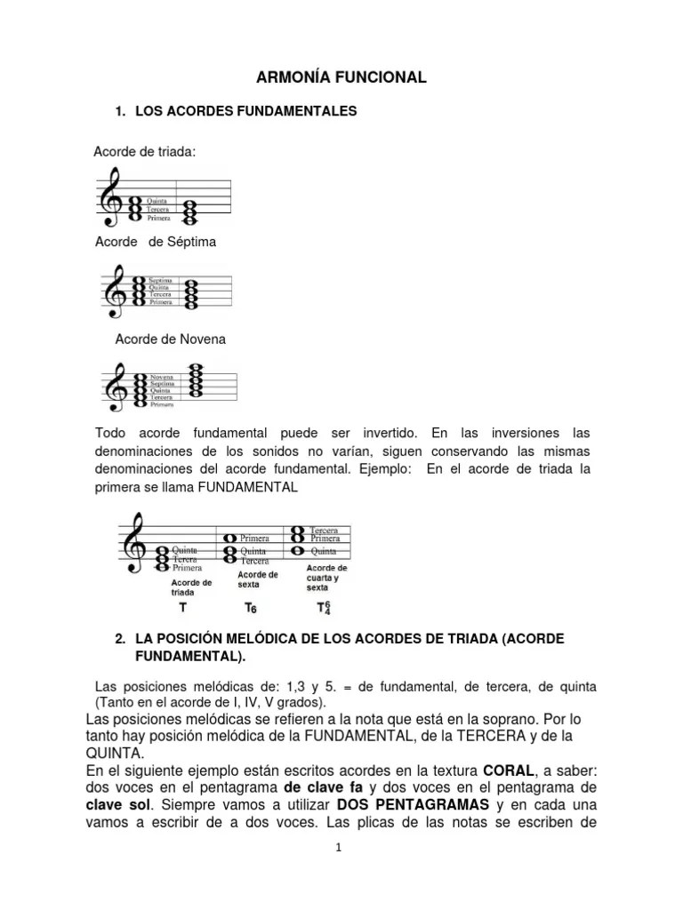 Material Guia Armonía 1 | PDF | Acorde (Música) | Armonía