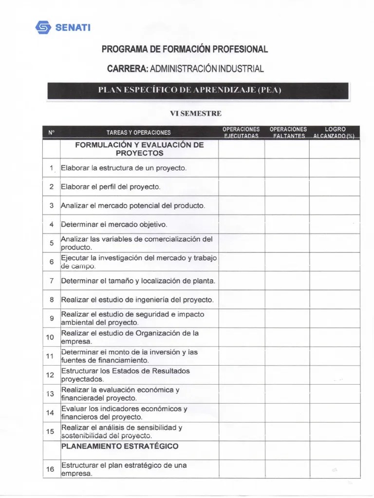 Plan De Aprendizaje | PDF