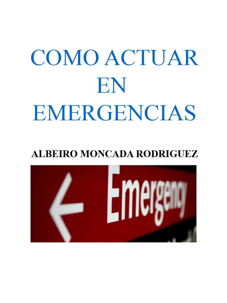 Como Actuar En Emergencias | PDF