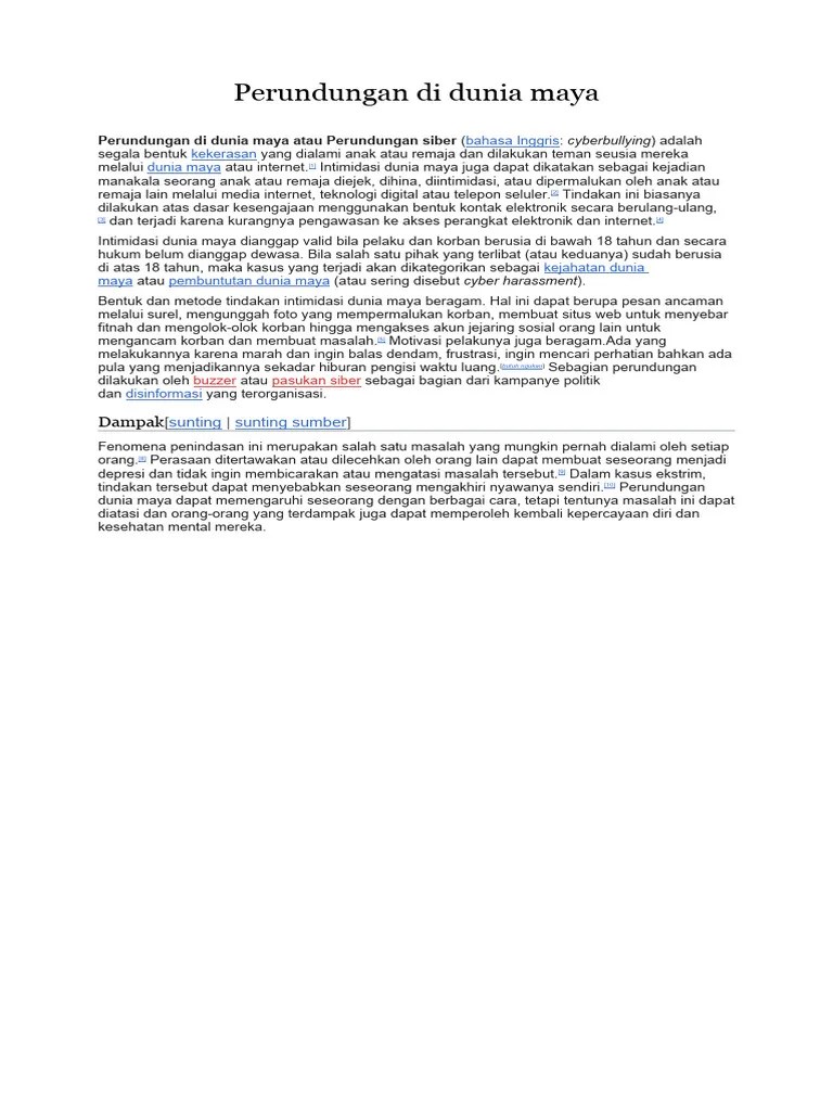 Perundungan Di Dunia Maya, 3 | PDF