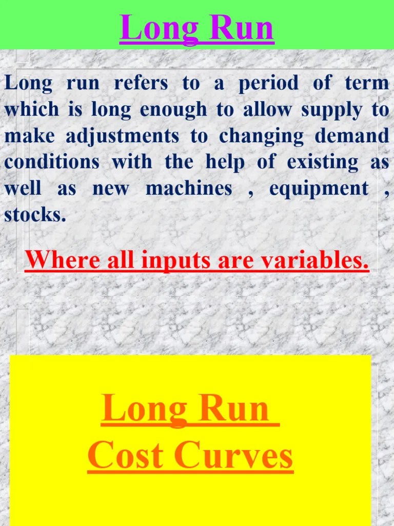 Long Run Cost Curves And Equilibrium Of The Firm | PDF | Economic ...