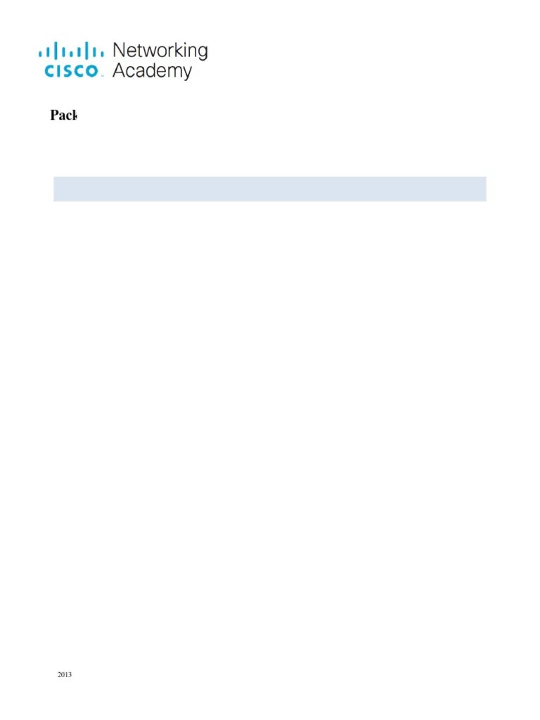 2.9.1 Packet Tracer - Basic Switch And End Device Configuration | PDF ...