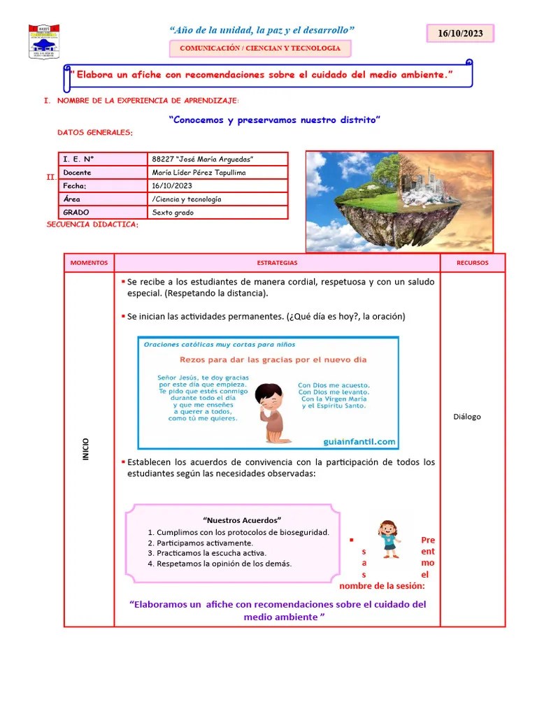 Afiche Cuidado Del Medio Ambiente | PDF | Ciencia Cognitiva ...