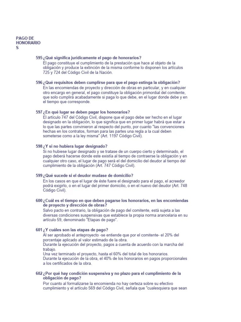 Pago De Honorarios | PDF | Pagos | Justicia