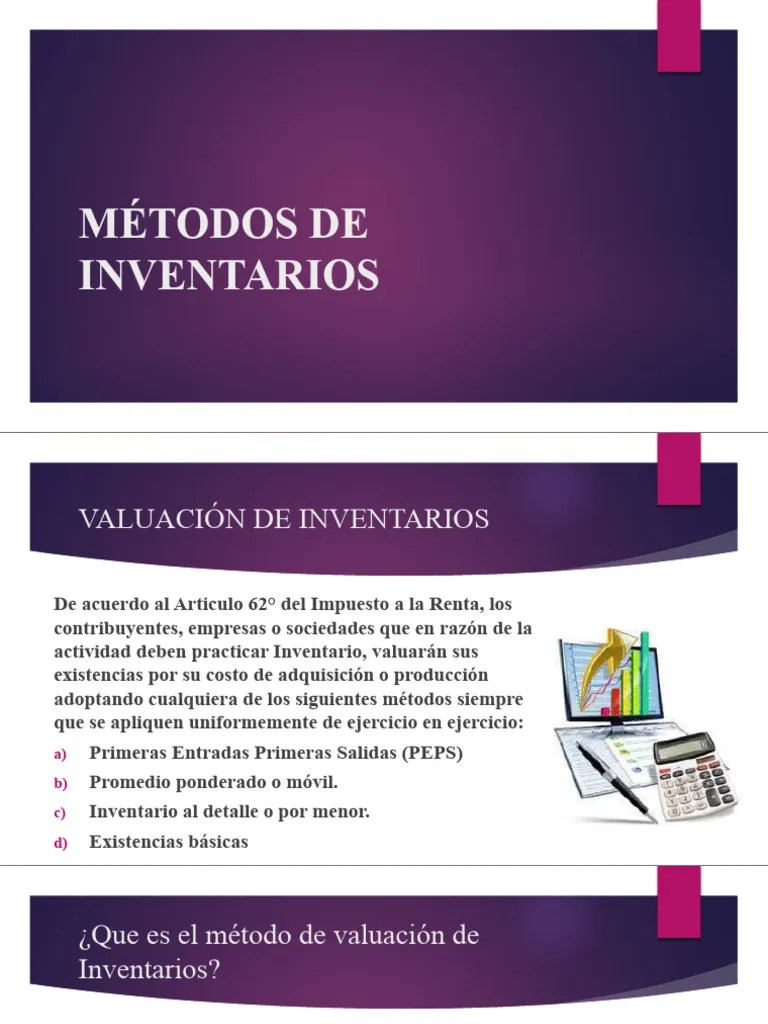 Metodos de inventarios