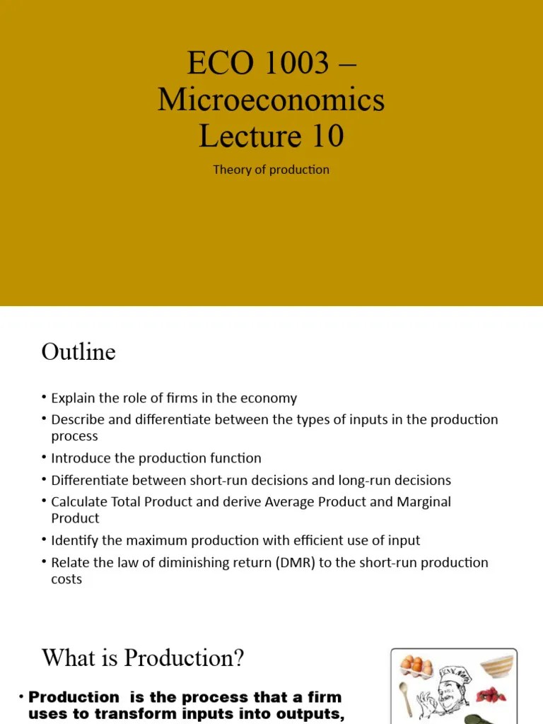 Unit 9 Theory Of Production | PDF | Long Run And Short Run | Labour ...