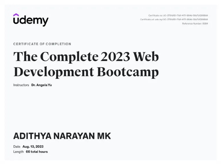 The Complete 2023 Web Development Bootcamp | PDF