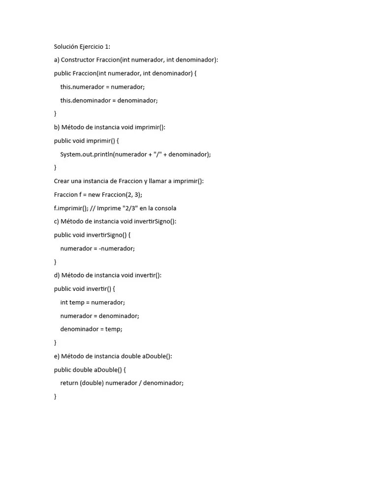Ejercicios 1, 2, 3 | PDF | Constructor (Programación Orientada A ...