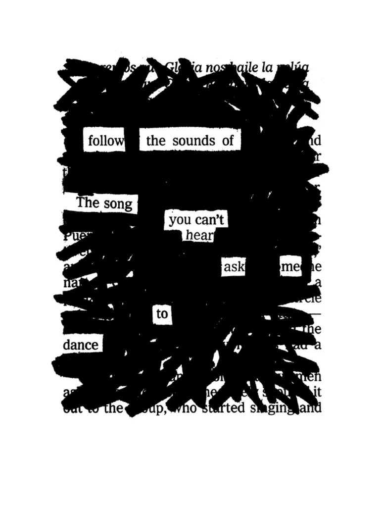 Blackout Poetry Examples | PDF