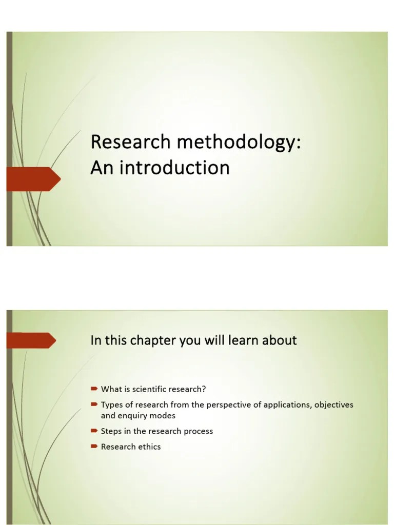 C1 Research Methodology. An Introduction | PDF | Quantitative Research ...