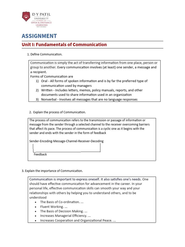 Fundamentals Of Communication | PDF | Communication | Interpersonal Communication