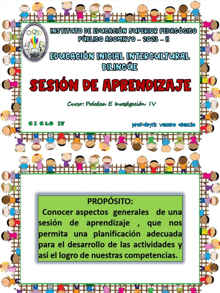 Sesion De Aprendizaje | PDF | Aprendizaje | Evaluación