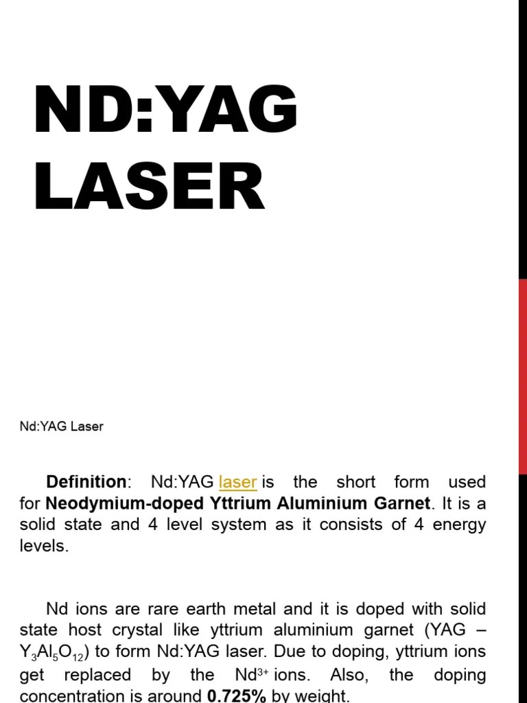 NdYAG Laser | PDF