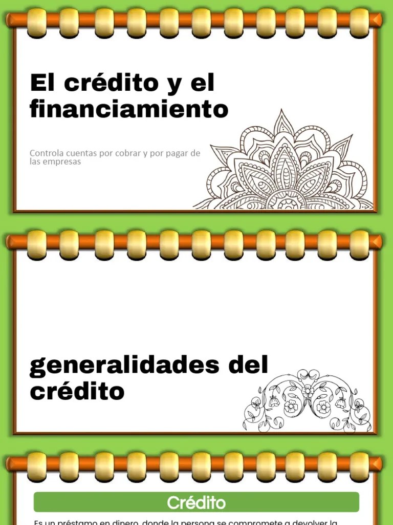 El Crédito Y El Financiamiento | PDF | Bancos | Tarjeta De Crédito