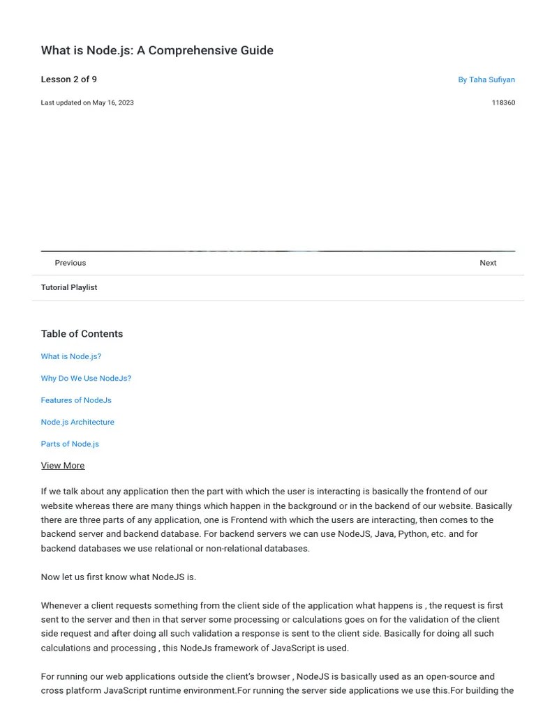 Nodejs-02-What Is Node - Js A Comprehensive Guide | PDF | Computing ...