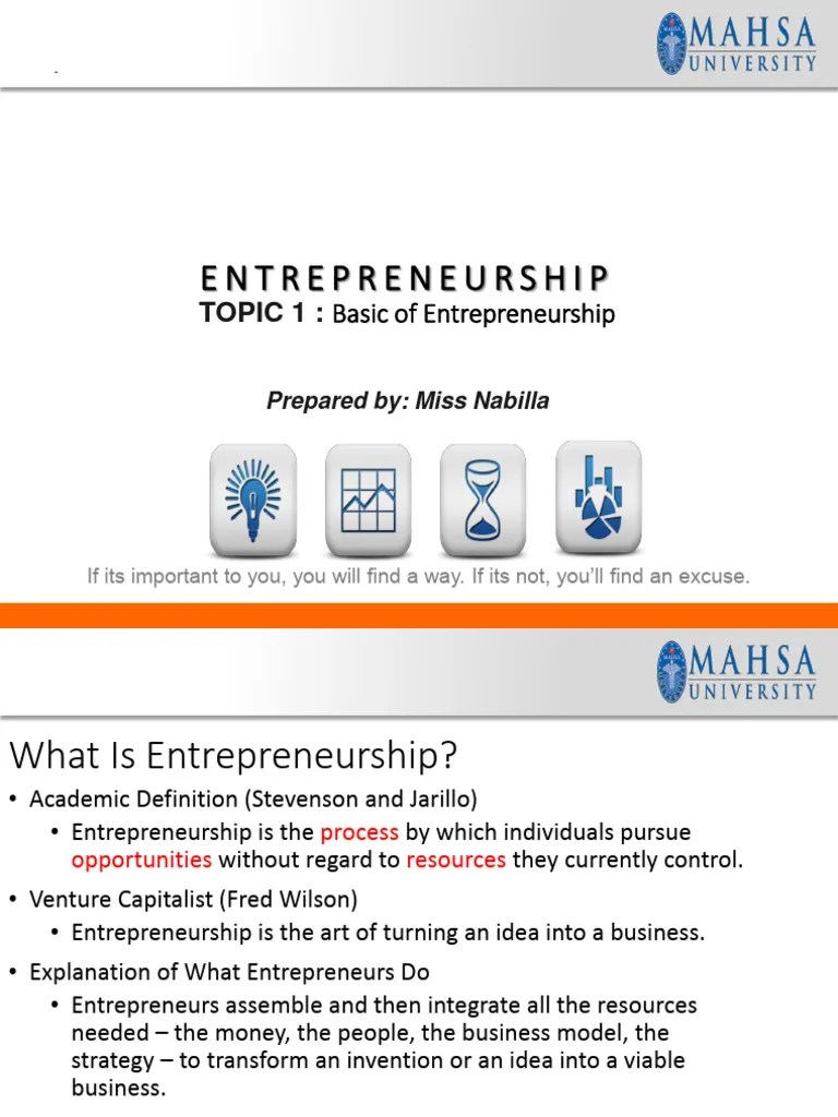 CHAPTER 1 Introduction | PDF | Entrepreneurship | Economies
