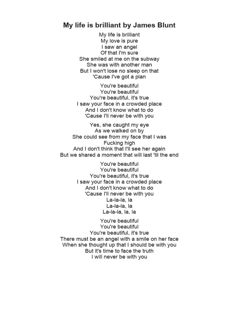 Beautiful Lyric | PDF | Song Recordings Produced | Recorded Music