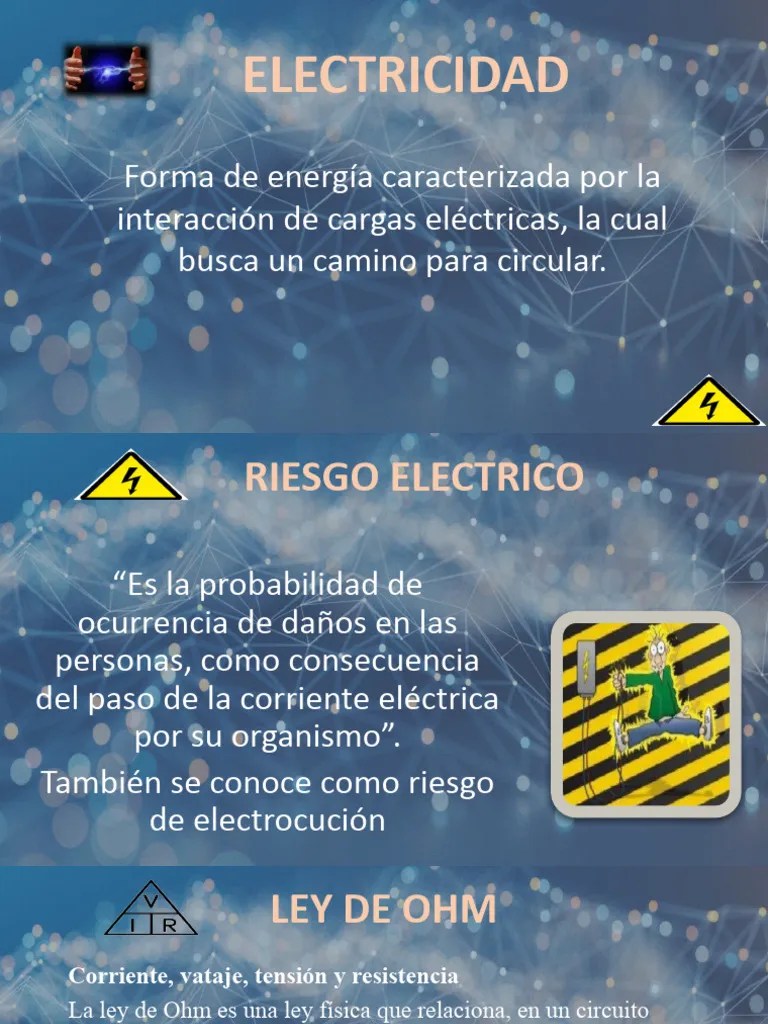 Capacitación Riesgo Eléctrico | Descargar Gratis PDF | Corriente Eléctrica | Electricidad