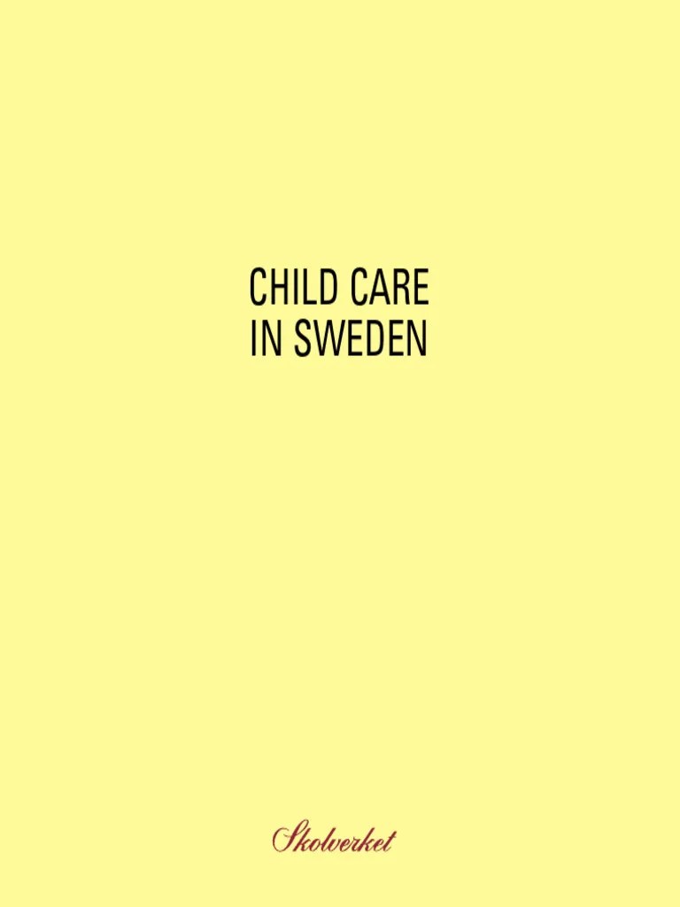 Childcare Sweden | PDF | Child Care | Preschool