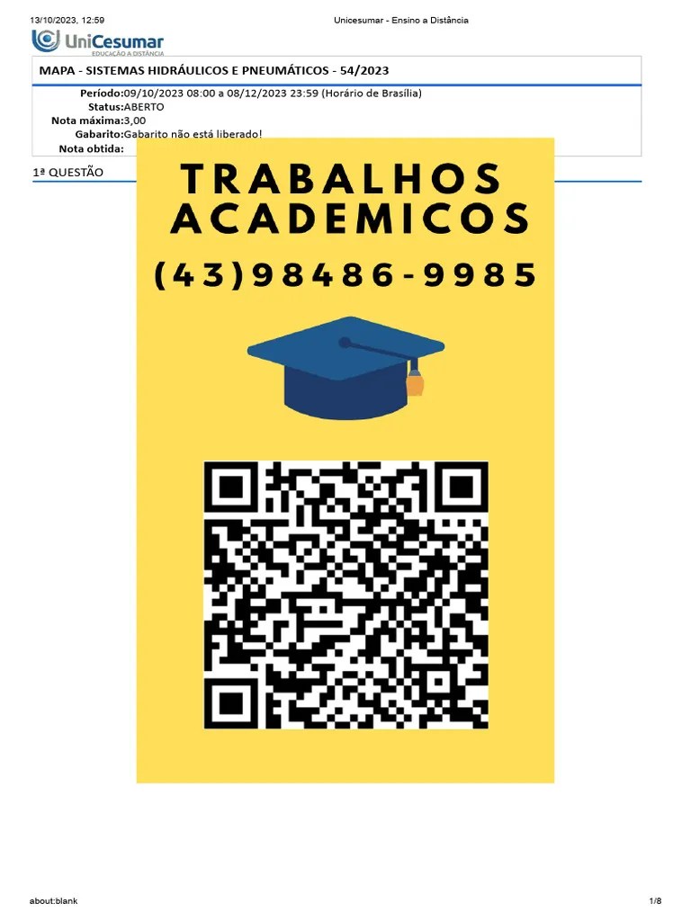 Mapa - Sistemas Hidráulicos E Pneumáticos - 542023 | PDF | Automação | Válvula