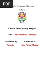 Astronomical Telescope Physics | PDF